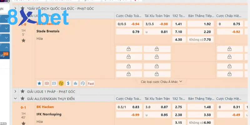 Cá cược thể thao 8Xbet - Hướng dẫn tham gia thắng lớn 5 Cá cược tennis