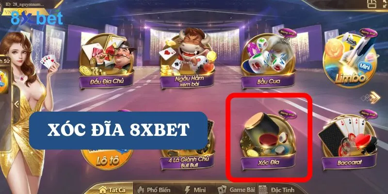 Xóc đĩa 8xbet - Sân chơi uy tín số 1, khuyến mãi khủng 1 Xóc đĩa 8xbet